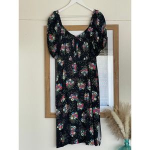 Anthropologie Floral midi dress
